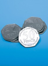 50p Coins (x100)