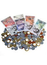 Assorted Coins (400) & Sterling Notes (50 Assorted)