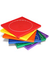 Multi-Coloured 6 x 6 Pinboards (x6)