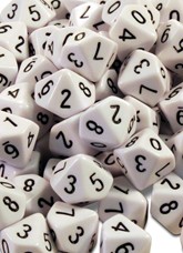 Ten Sided Number Dice 0-9